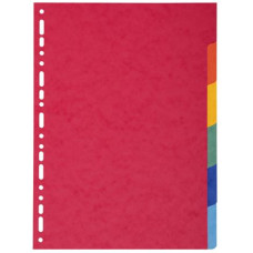 EXACOMPTA INTERCALARE 6 TASTI FORMATO A4 COLORI VIVACI
