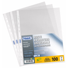 FAVORIT BUSTA FORATURA UNIVERSALE AIR OPACA CONF.100 BUSTE 22X30