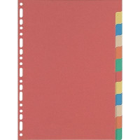 Divisori colorati in cartoncino da 12 tacche
