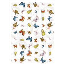 CARTA REGALO BIEMBI PREMIUM FARFALLE A FOGLI ESTESI 70X100 CM CONF. 5 PZ