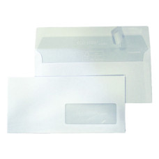BUSTE CON FINESTRA BLASETTI STRIP LASER - 90 G/M² BIANCO - 11X23 CM - CONF. 500 PZ