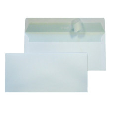 BUSTE DA LETTERA SENZA STRIP 80 CON LEMBO STRIP - 80 G/M² BIANCO - 11X23 CM - CONF. 500 PZ