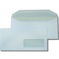 Buste da lettera super poket 110x230 con finestra conf. 500 buste