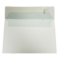 Buste senza finestra Blasetti Strip 80 con lembo strip - 80 g/m² bianco - 12x18 cm - conf. 500 pz