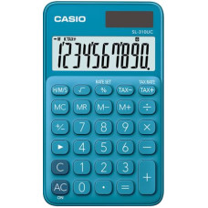 CASIO SL-310UC CALCOLATRICE TASCABILE 10 CIFRE BLU