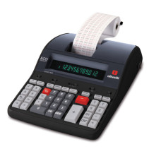 OLIVETTI LOGOS 912 CALCOLATRICE SCRIVENTE DA TAVOLO 3,6 LINEE/SECONDO DISPLAY LCD A 12 CIFRE NERO