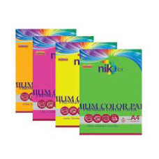 CARTA COLORATA 160 GR.A4 PACCO 125 FOGLI 5 COLORI FLUO ASSORTITI