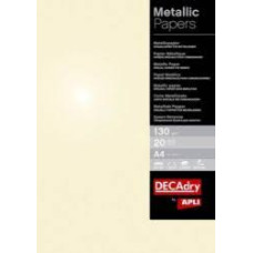 DECADRY CARTA A4 CHAMPAGNE METALLIZZATO 130 GR. CF.50 FOGLI
