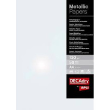 DECADRY CARTA A4 PERLA METALLIZZATO 130 GR. CF.50 FOGLI
