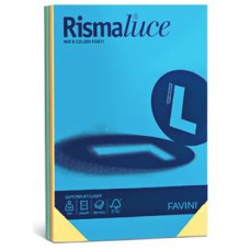 FAVINI RISMALUCE CARTA 140GR A4 200FG COLORI ASSORTI A65X214