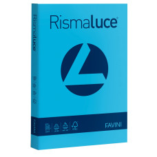 RISMALUCE CARTONCINO COLORATO 200 GR. A4 125 FOGLI AZZURRO A67G104