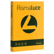 RISMALUCE CARTONCINO COLORATO 200 GR. A4 125 FOGLI GIALLO ORO A67H104
