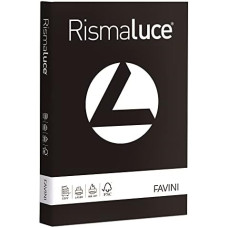 RISMALUCE CARTONCINO COLORATO 200 GR. A4 125 FOGLI NERO A67A134