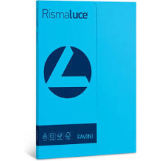 RISMALUCE CARTONCINO COLORATO 200 GR.A4 50 FOGLI AZZURRO A69G544