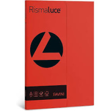 RISMALUCE CARTONCINO COLORATO 200 GR.A4 50 FOGLI ROSSO SCARLATTO A69C544