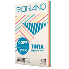 FABRIANO COPY TINTA A3 200GR. CARTONCINO 5 COLORI TENUI 100 FOGLI