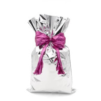 Busta regalo argento  metallizzato 35x50 cm conf. 50 buste