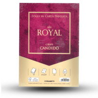 Fogli in carta pregiata royal 21x29,7 cm colore candido