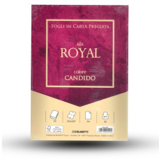 FOGLI IN CARTA PREGIATA ROYAL 21X29,7 CM COLORE CANDIDO