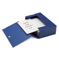 Sei portaprogetti dorso 40mm blu