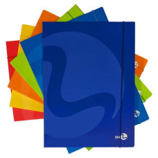 BM CARTELLE CON ALETTE COLOR CON ELASTICO DORSO 1 CM CF.6 CARTELLINE
