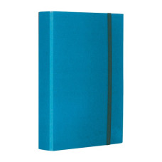 CARTELLA TRE LEMBI CON ELASTICO BREFIOCART 25X35 CM DORSO 10 CM AZZURRO