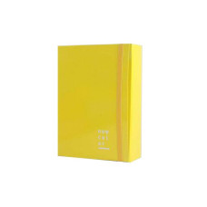 CARTELLA TRE LEMBI CON ELASTICO BREFIOCART 25X35 CM DORSO 10 CM GIALLO