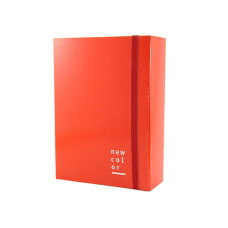 CARTELLA TRE LEMBI CON ELASTICO BREFIOCART 25X35 CM DORSO 10 CM ROSSO