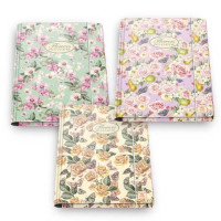 Cartella a 3 lembi Pigna nature flowers con elastico assortiti