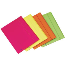 FAVORIT NEON CARTELLA CON ALETTE A3 32X42 CON ELASTICO COLORI ASSORTITI