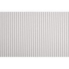 CARTONCINO ONDULATO CONF. 10 PEZZI 50X70 CM BIANCO