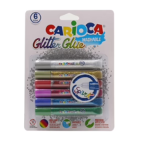 Carioca colla glitter spark esp. 6 blister da 6 tubetti 10.5 ml. colori assortiti