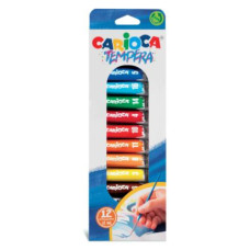 CARIOCA TEMPERA 12 TUBETTI 12ML. COLORI ASSORTITI