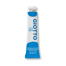 GIOTTO COLORI A TEMPERA (TUBO 4) 12 ML CIANO