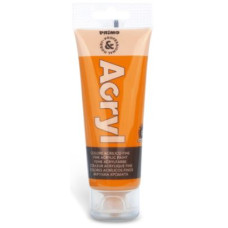 COLORE A TEMPERA ACRILICA IN TUBETTO 75 ML ARANCIO