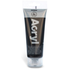 COLORE A TEMPERA ACRILICA IN TUBETTO 75 ML NERO