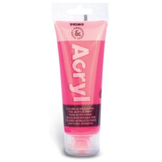 COLORE A TEMPERA ACRILICA IN TUBETTO 75 ML ROSA FLUO