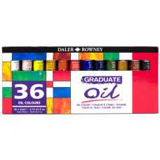 DALER-ROWNEY SET ASSORTITO 36 COLORI A OLIO TUBO 22ML. COLORI ASSORTITI