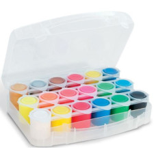 MOROCOLOR TEMPERA PRONTA 25ML VALIGIA 18 COLORI FLUO E METAL