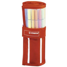 STABILO PEN 68 PENNA IN FIBRA ROTOLO 30 COLORI ASSORTITI