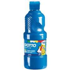 GIOTTO TEMPERA PRONTA ACRILICA IN BOTTIGLIA DA 500ML CIANO