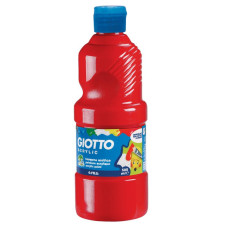 GIOTTO TEMPERA PRONTA ACRILICA IN BOTTIGLIA DA 500ML ROSSO