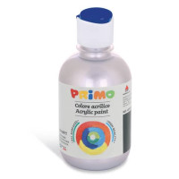 Tempera acrilica in bottiglia da 300 ml argento