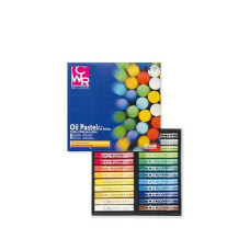 PASTELLI A OLIO TONDI SCATOLA 24 PEZZI COLORI ASSORTITI