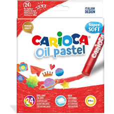 CARIOCA PASTELLI A OLIO CONFEZIONE 24 COLORI