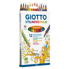 GIOTTO STILNOVO MAXI ASTUCCIO 12 MATITE COLORATE