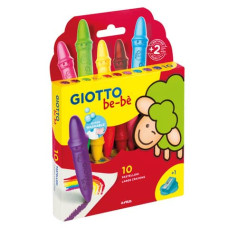 PASTELLONI A CERA COLORI ASSORTITI 10 COLORI