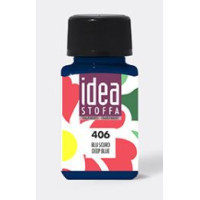 Maimeri colore per stoffa flacone 60ml trasparente blu scuro