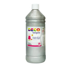 DECO TEMPERA FLACONE 1 LITRO ARGENTO