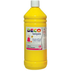 DECO TEMPERA FLACONE 1 LITRO GIALLO PRIMARIO